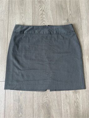office siren grey stripe mini skirt